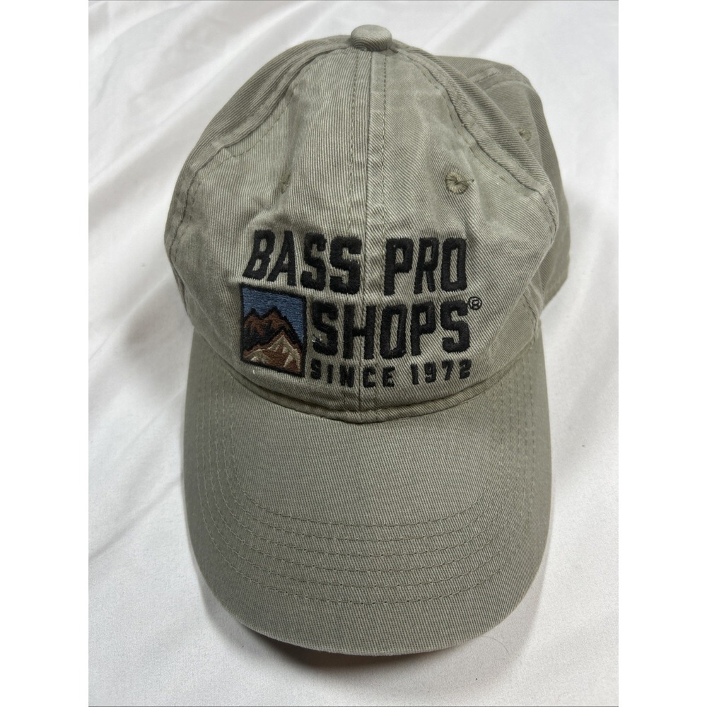 Bass Pro Shops Since 1972 Mountain Logo Men's Hat One Size Khaki